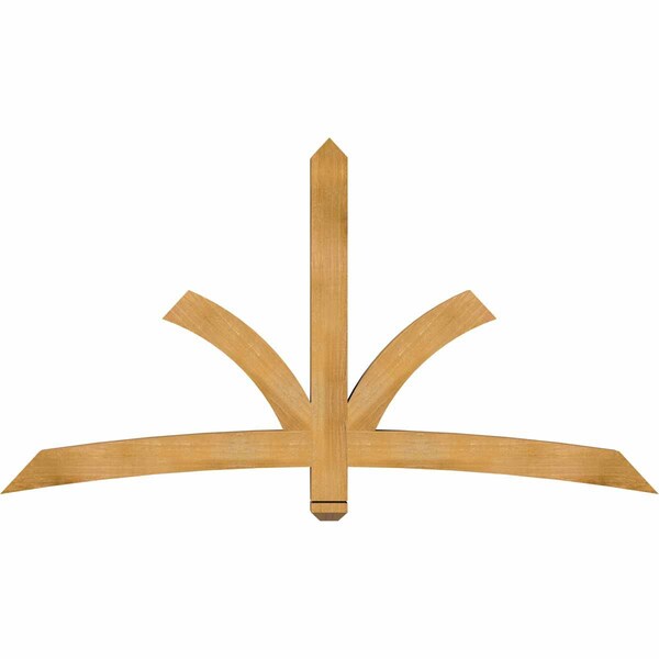 Ekena Millwork Davenport Rough Sawn Timber Gable Bracket, Western Red Cedar, 72"W x 39"H x 4"D x 4"F, 13/12 Pitch GBW072X39X0404DAV00RWR - main
